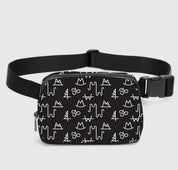 Black Branded Crossbody Bag | purse | Black Branded Crossbody Bag