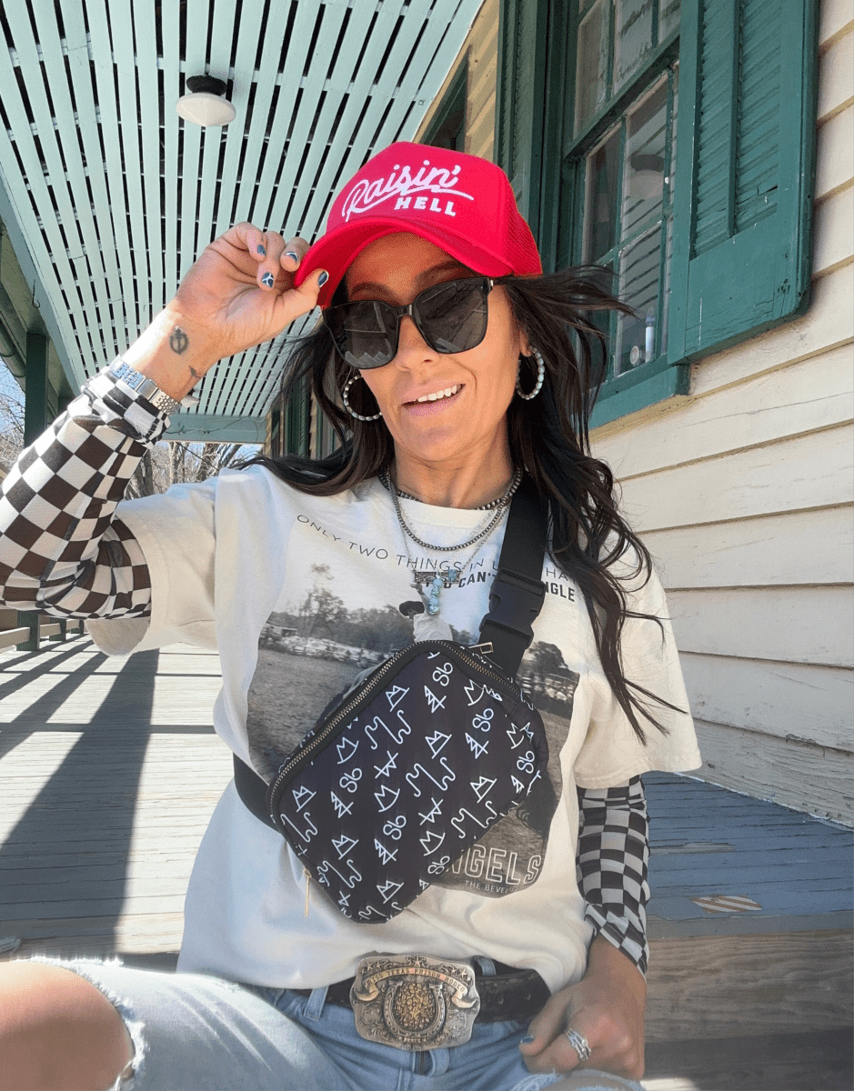 Black Branded Crossbody Bag | purse | Black Branded Crossbody Bag