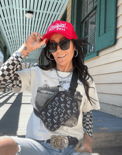 Black Branded Crossbody Bag | purse | Black Branded Crossbody Bag