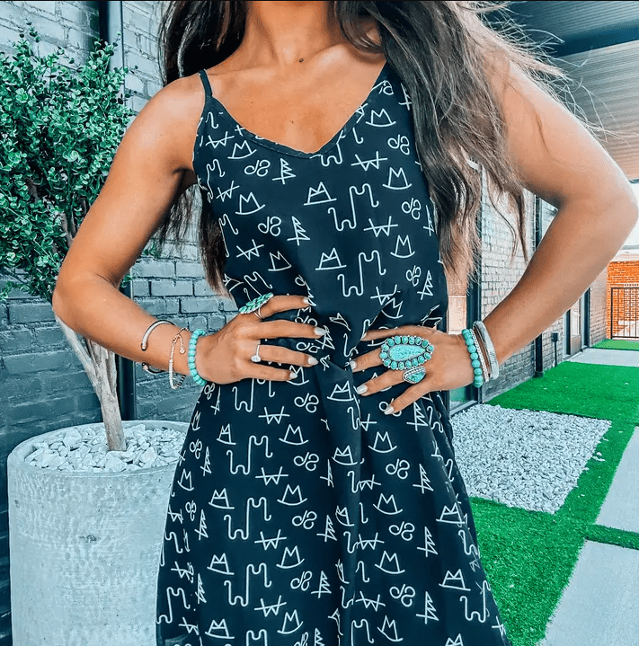 Cowgirl Black Branded Tank Dress | The Bevel Label