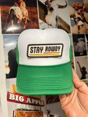 Stay Rowdy Patched Trucker Hat | trucker hat | Stay Rowdy Patched Trucker Hat