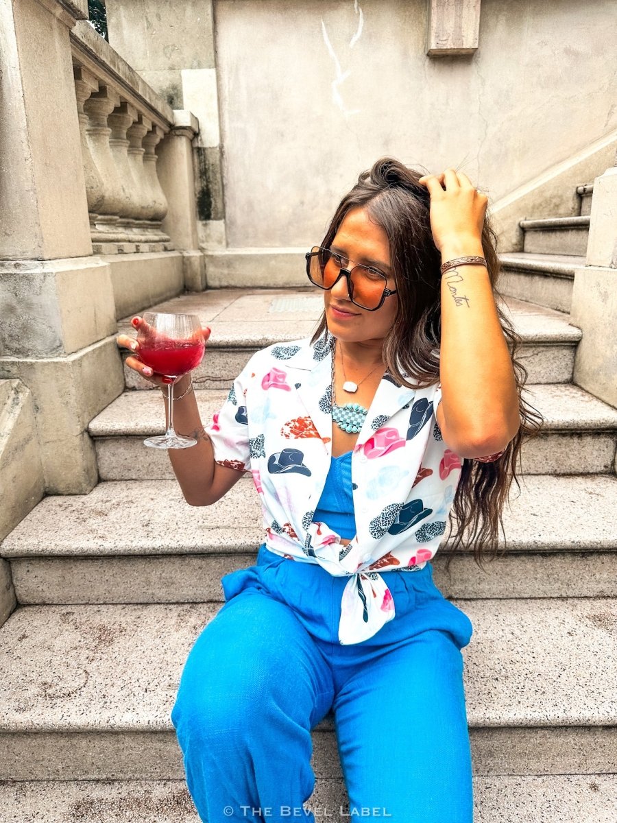 The Rodeo Luau Top – White Tropic Coastal Cowgirl Silk | Shirts & Tops | The Rodeo Luau Top – White Tropic Coastal Cowgirl Silk