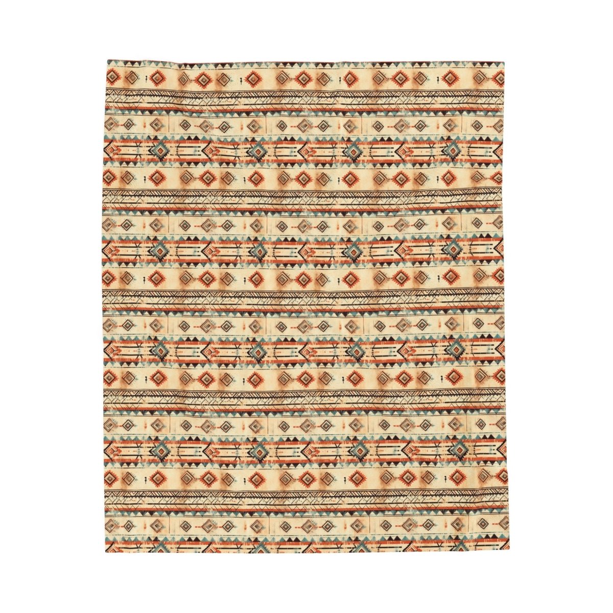 Tribes Velveteen Plush Blanket, Cozy Home Decor, Perfect for Snuggling, Rustic Gift, Bohemian Style | blanket |