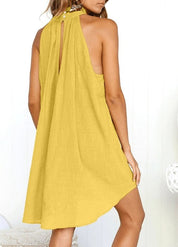 Bacala Halter Collar Dress | mini dress | Bacala Halter Collar Dress - Western Boho Chic Boutique