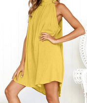 Bacala Halter Collar Dress | mini dress | Bacala Halter Collar Dress - Western Boho Chic Boutique