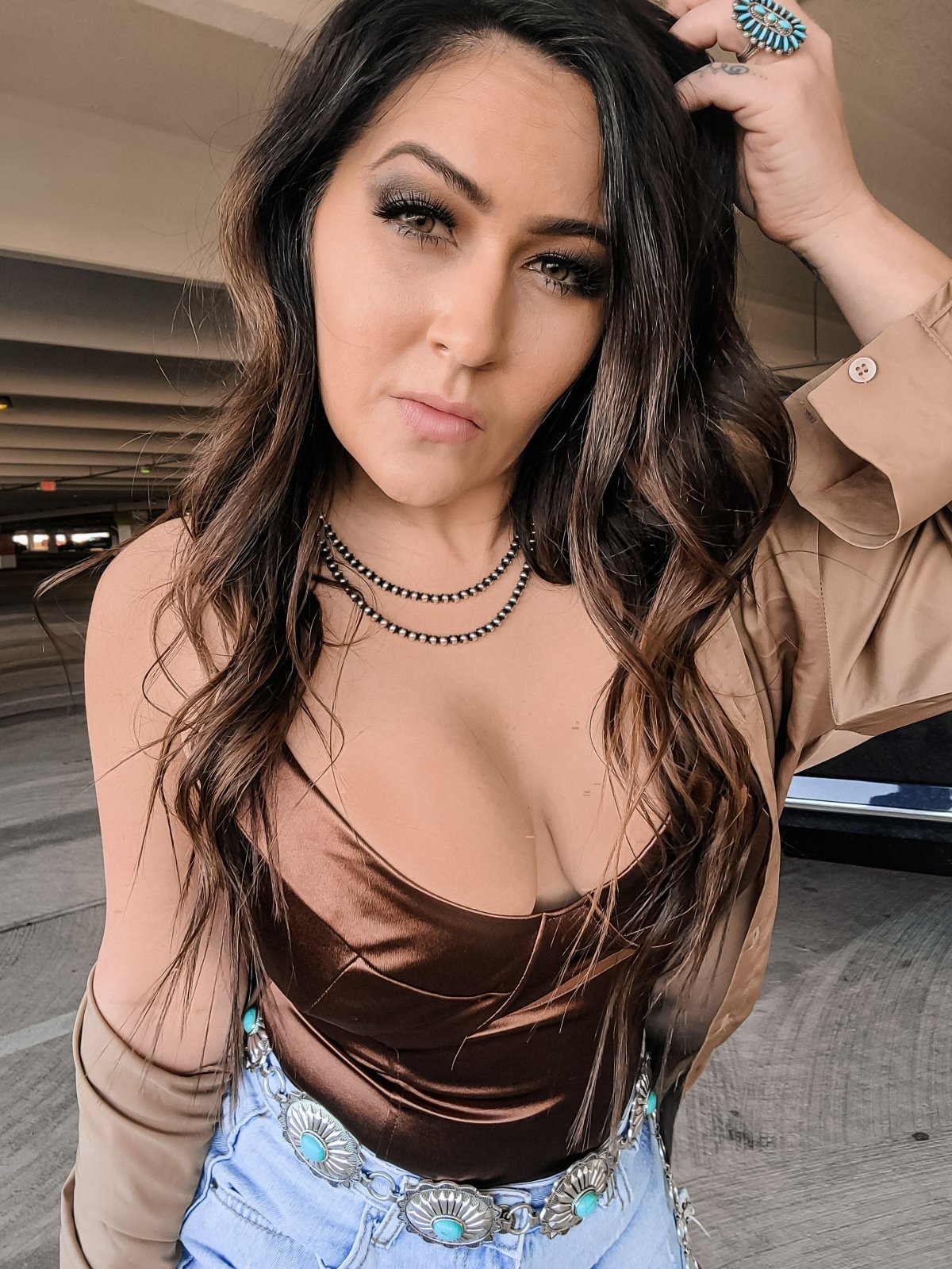 Cody Satin Top | Shirts & Tops | Cody Satin Top - Western Boho Chic Boutique