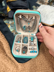 Cowhide Jewelry Organizer Travel Case | jewelry holder | Cowhide Jewelry Organizer Travel Case - Western Boho Chic Boutique