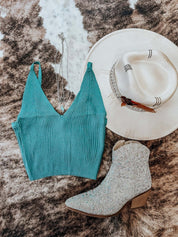 Little Filly Crop Top - Blue | Shirts & Tops |