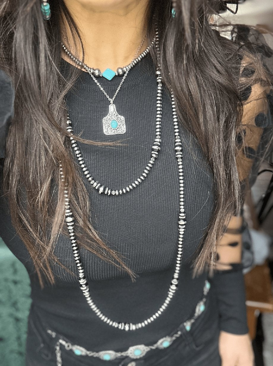 Navajo Pearl Necklace | necklace | Navajo Pearl Necklace - Western Boho Chic Boutique