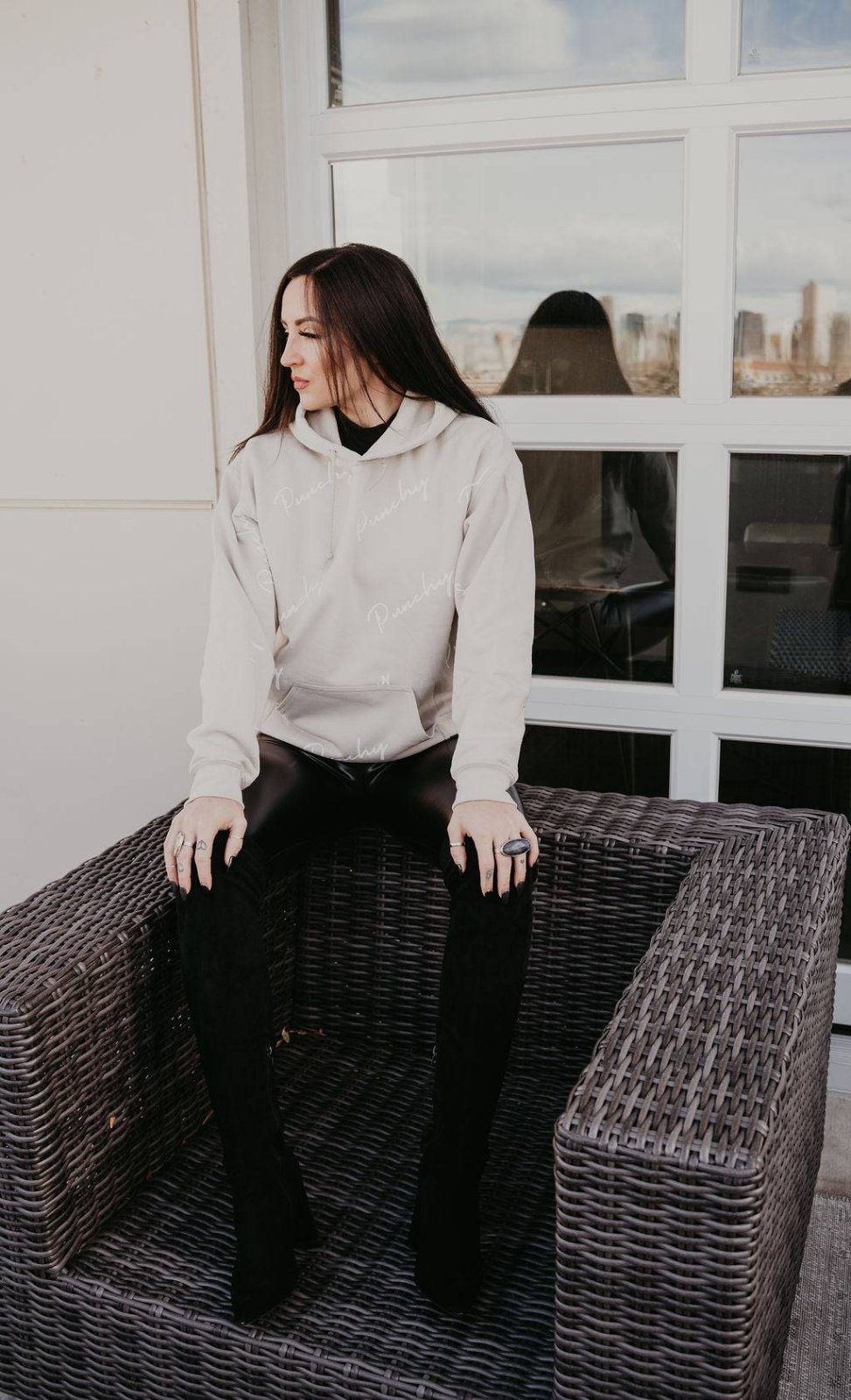 Tan Western Punchy Hoodie | HOODIE | Punchy Hoodie - Western Boho Chic Boutique