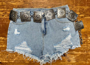 Reba Large Concho Belt | concho belt | Reba Large Concho Belt - Western Boho Chic Boutique