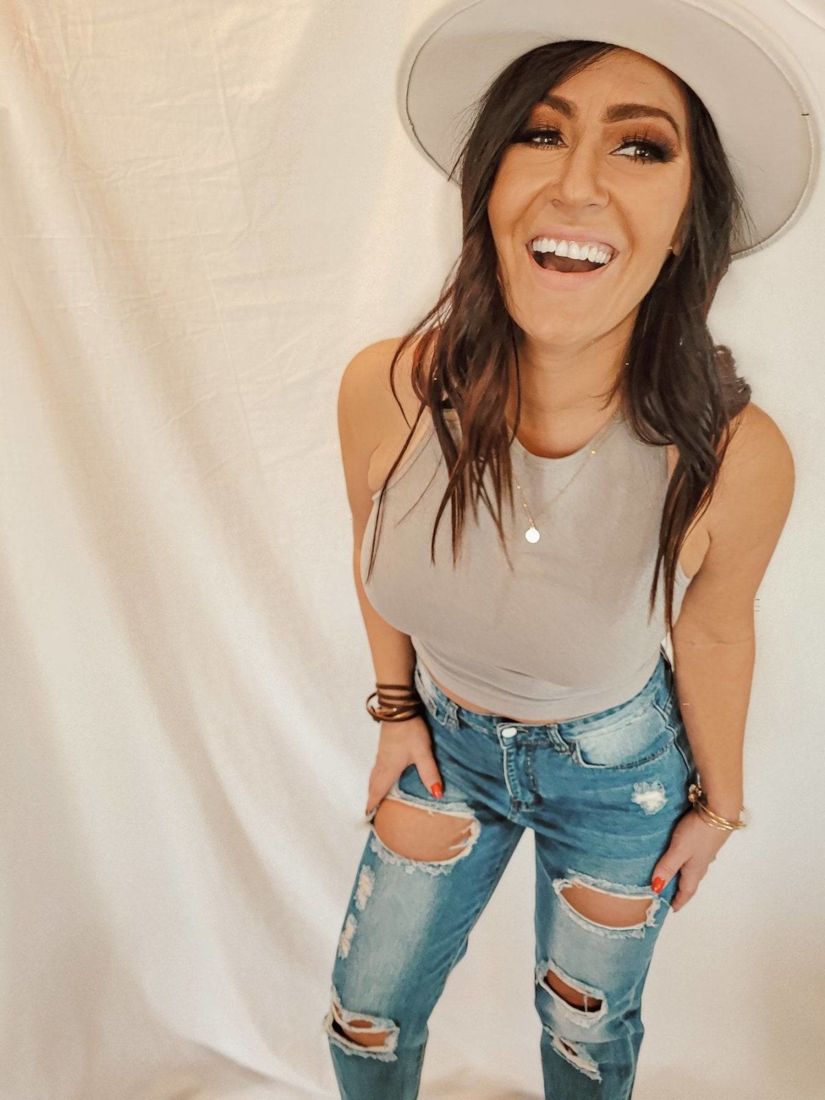 Semi Crop Top | Shirts & Tops | Semi Crop Top - Western Boho Chic Boutique