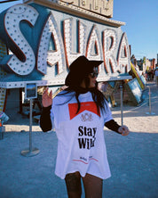 White Stay Wild T-Shirt Tee Dress | Shirts & Tops | Stay Wild T-Shirt Dress - Western Boho Chic Boutique