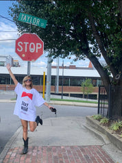 White Stay Wild T-Shirt Tee Dress | Shirts & Tops | Stay Wild T-Shirt Dress - Bevel Label Bohemian Boutique - Western Boho Chic Boutique