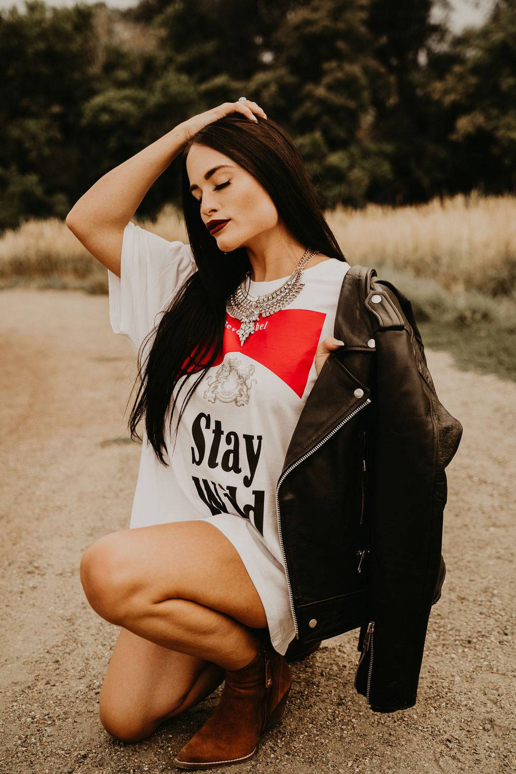 White Stay Wild T-Shirt Tee Dress | Shirts & Tops | Stay Wild T-Shirt Dress - Bevel Label Bohemian Boutique - Western Boho Chic Boutique