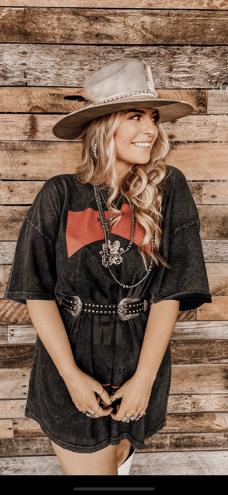 Charcoal Stay Wild T Shirt Dress | tee dress |