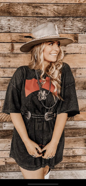 Charcoal Stay Wild T Shirt Dress | tee dress |