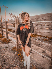 Charcoal Stay Wild T Shirt Dress | tee dress |