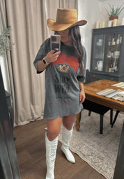Charcoal Stay Wild T Shirt Dress | tee dress |