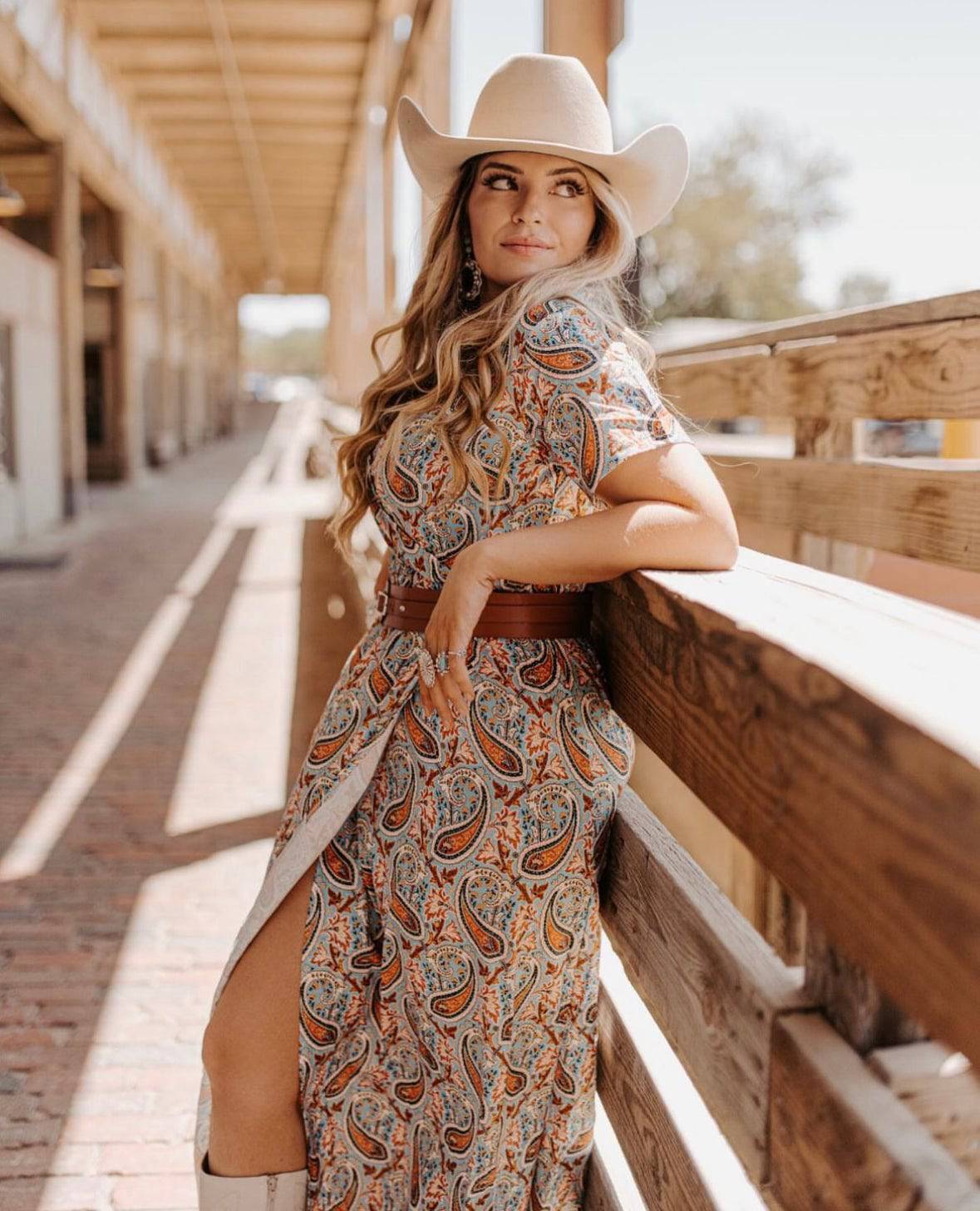 Turquoise Floral Maxi Dress | Dresses | Turquoise Floral Maxi Dress - Western Boho Chic Boutique