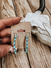 Western Turquoise Hoop Earrings | jewerly |
