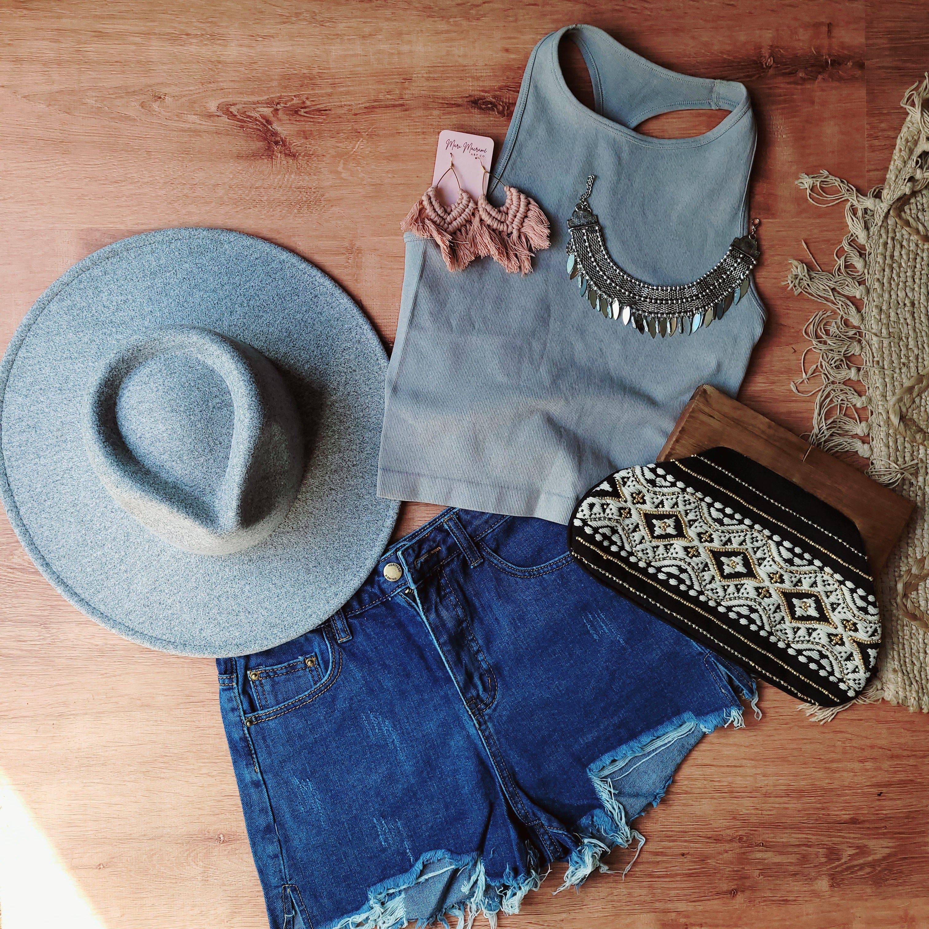 Semi Crop Top | Shirts & Tops | Semi Crop Top - Western Boho Chic Boutique