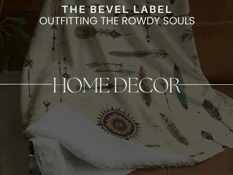 Western and Southwest Inspired Home Collection of blankets, wall decor, candles, and more!