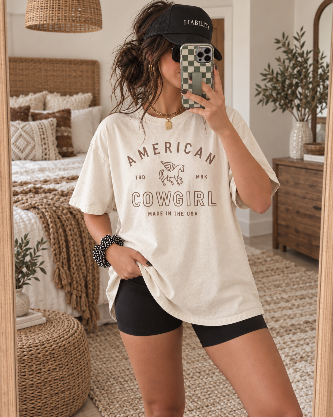 American Cowgirl T-shirt | Retro Winged Horse Western Graphic | American Cowgirl Shirt | Western Graphic Tee | Cowgirl T-Shirt | Rodeo Country Western Tee | Vintage Cowgirl Top