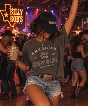 American Cowgirl T-shirt | Retro Winged Horse Western Graphic | American Cowgirl Shirt | Western Graphic Tee | Cowgirl T-Shirt | Rodeo Country Western Tee | Vintage Cowgirl Top