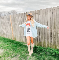 Western boho chic stay wild festival concert outfit
