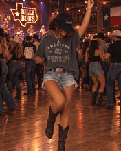 American Cowgirl T-shirt | Retro Winged Horse Western Graphic | American Cowgirl Shirt | Western Graphic Tee | Cowgirl T-Shirt | Rodeo Country Western Tee | Vintage Cowgirl Top - T-Shirt