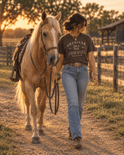 American Cowgirl T-shirt | Retro Winged Horse Western Graphic | American Cowgirl Shirt | Western Graphic Tee | Cowgirl T-Shirt | Rodeo Country Western Tee | Vintage Cowgirl Top - T-Shirt