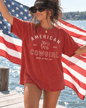 American Cowgirl T-shirt | Retro Winged Horse Western Graphic | American Cowgirl Shirt | Western Graphic Tee | Cowgirl T-Shirt | Rodeo Country Western Tee | Vintage Cowgirl Top - T-Shirt