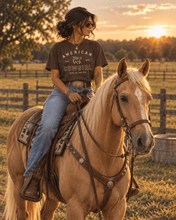 American Cowgirl T-shirt | Retro Winged Horse Western Graphic | American Cowgirl Shirt | Western Graphic Tee | Cowgirl T-Shirt | Rodeo Country Western Tee | Vintage Cowgirl Top - T-Shirt