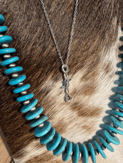 Barbed Wire Punchy Silver Necklace: Sterling Silver Western Jewelry | necklace | Barbed Wire Punchy Silver Necklace: Sterling Silver Western Jewelry