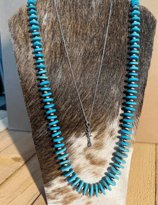Barbed Wire Punchy Silver Necklace: Sterling Silver Western Jewelry | necklace | Barbed Wire Punchy Silver Necklace: Sterling Silver Western Jewelry