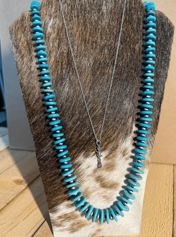 Barbed Wire Punchy Silver Necklace: Sterling Silver Western Jewelry | necklace | Barbed Wire Punchy Silver Necklace: Sterling Silver Western Jewelry