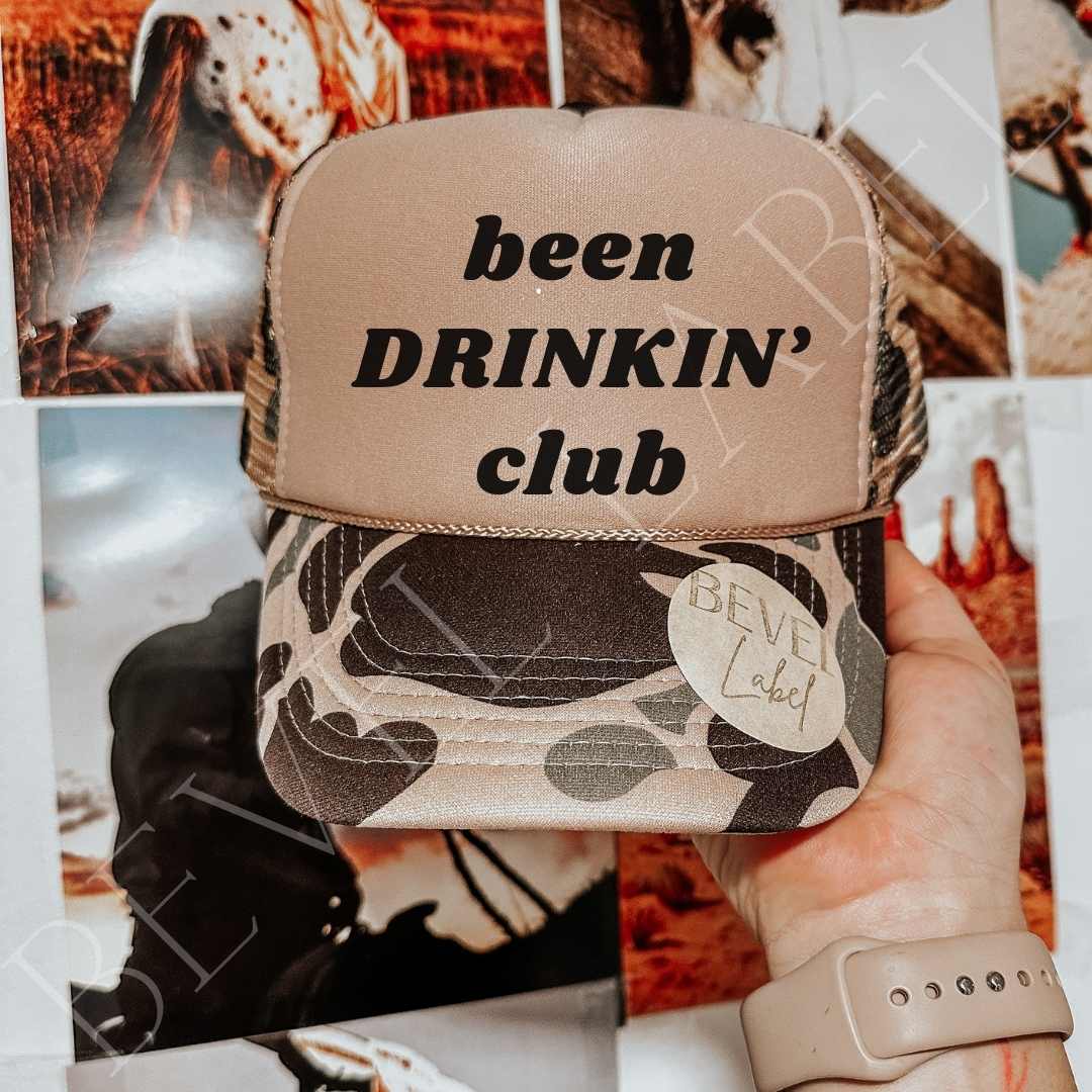 Been Drinking Club Trucker Hat - trucker hat