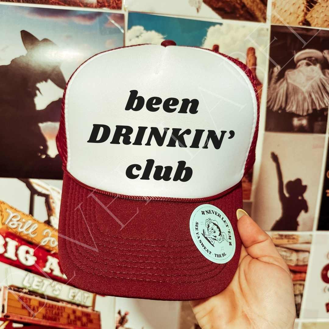 Been Drinking Club Trucker Hat - trucker hat