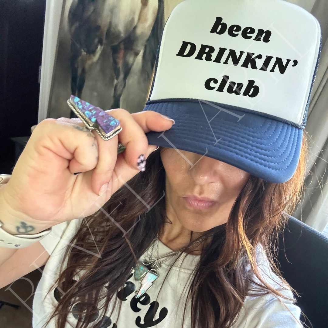 Been Drinking Club Trucker Hat - trucker hat