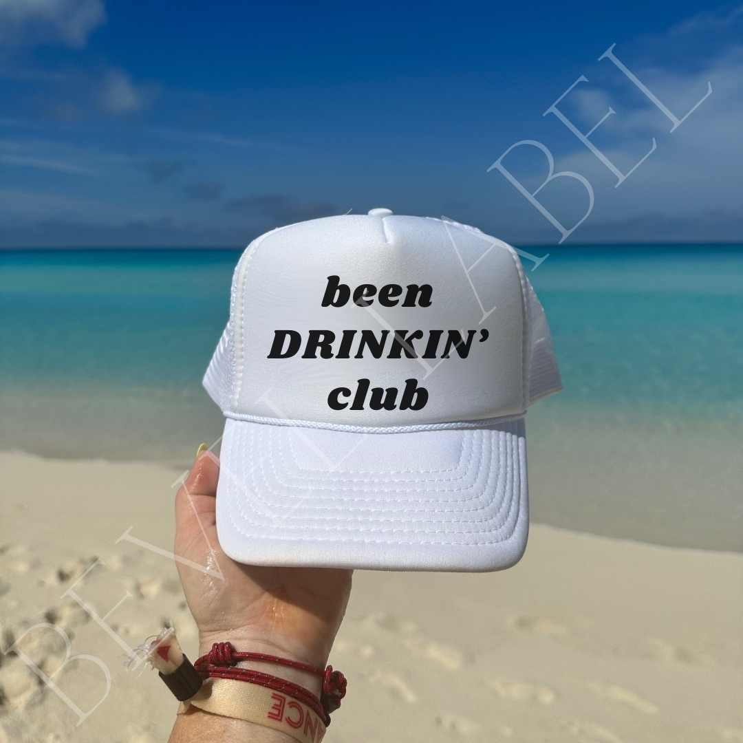 Been Drinking Club Trucker Hat - trucker hat