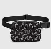 Black Branded Crossbody Bag | purse | Black Branded Crossbody Bag
