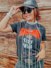 Black Stay Wild T-Shirt Tee Dress | Shirts & Tops |