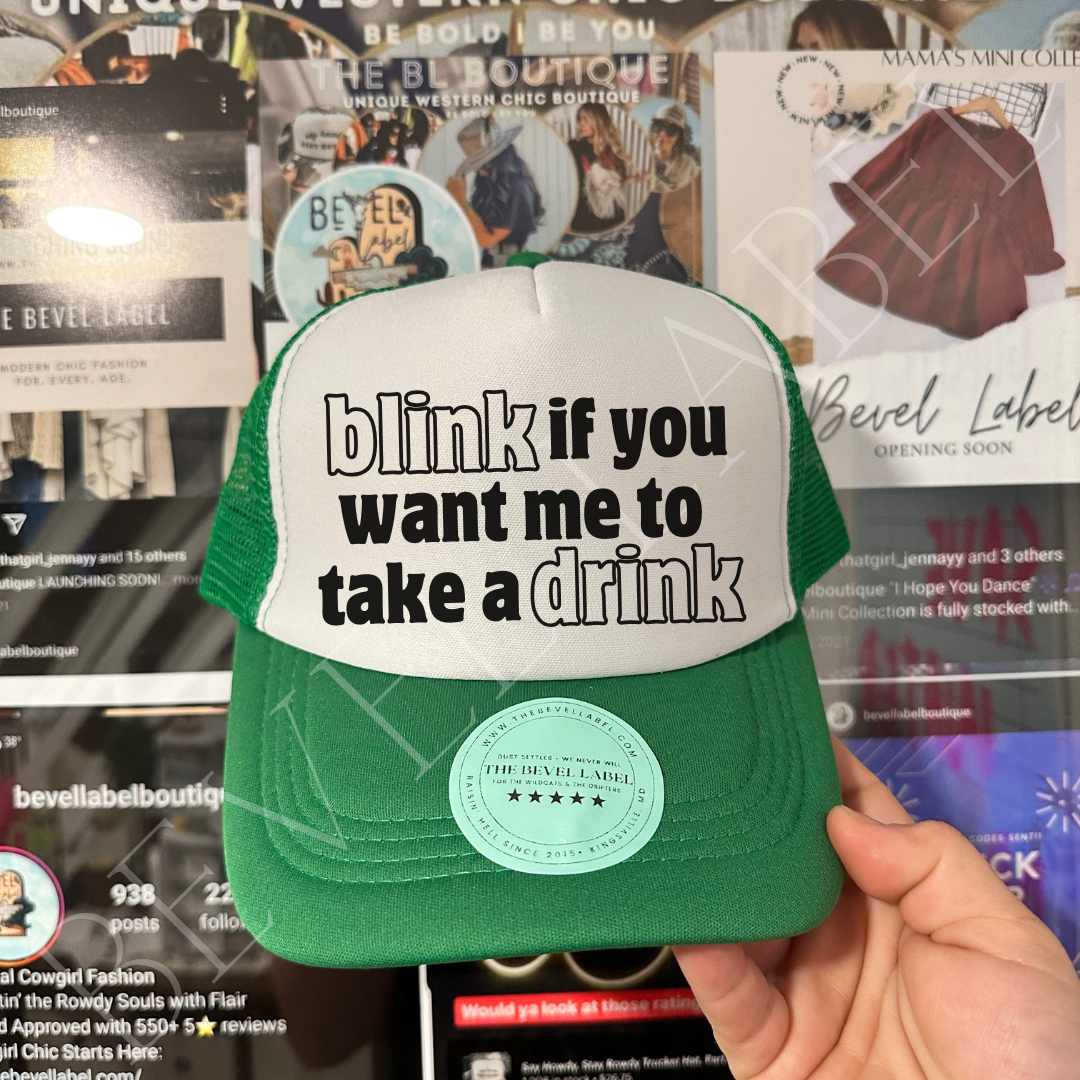 Blink If You Want Me Trucker Hat | trucker hat | Blink If You Want Me Trucker Hat