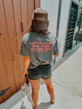 "Can't Talk, Cowgirl" Women's Western Graphic Tee — Nashville Bachelorette & Girls Night Shirt