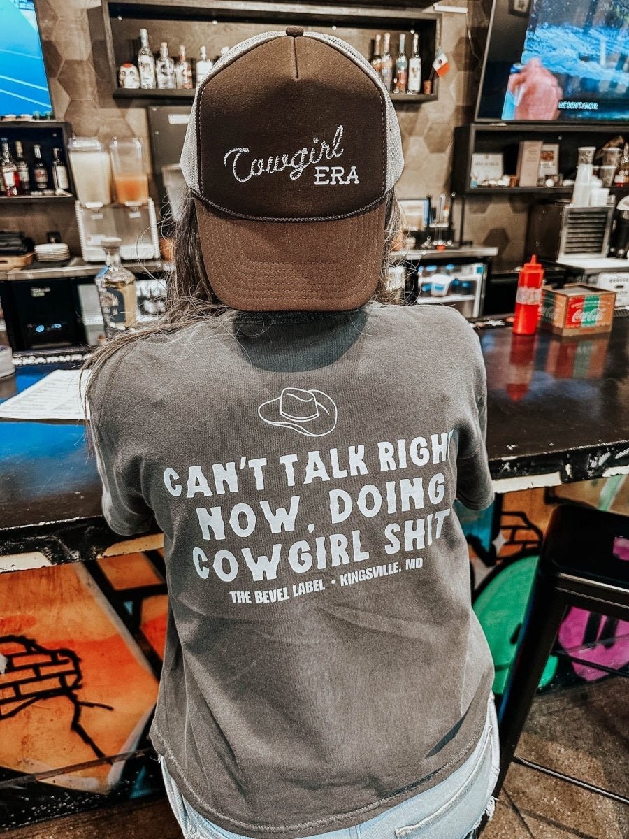 "Can't Talk, Cowgirl" Women's Western Graphic Tee — Nashville Country Concert & Rodeo Shirt | Shirts & Tops | "Can't Talk, Cowgirl" Women's Western Graphic Tee — Nashville Country Concert & Rodeo Shirt