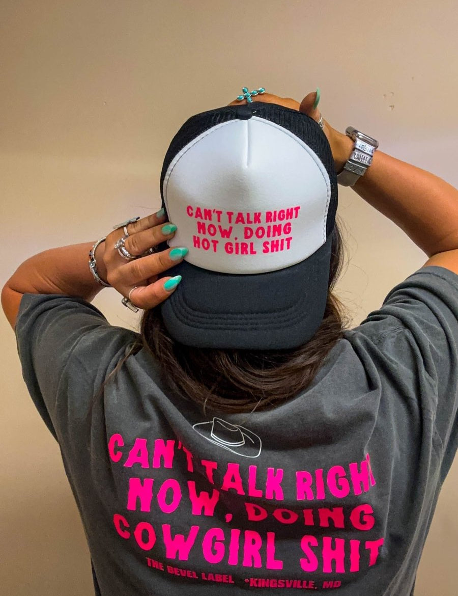 "Can't Talk, Cowgirl" Women's Western Graphic Tee — Nashville Country Concert & Rodeo Shirt | Shirts & Tops | "Can't Talk, Cowgirl" Women's Western Graphic Tee — Nashville Country Concert & Rodeo Shirt