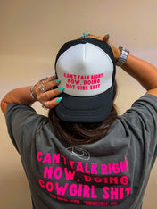 "Can't Talk, Cowgirl" Women's Western Graphic Tee — Nashville Country Concert & Rodeo Shirt | Shirts & Tops | "Can't Talk, Cowgirl" Women's Western Graphic Tee — Nashville Country Concert & Rodeo Shirt