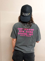 "Can't Talk, Cowgirl" Women's Western Graphic Tee — Nashville Country Concert & Rodeo Shirt | Shirts & Tops | "Can't Talk, Cowgirl" Women's Western Graphic Tee — Nashville Country Concert & Rodeo Shirt