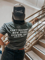 "Can't Talk, Cowgirl" Women's Western Graphic Tee — Nashville Country Concert & Rodeo Shirt | Shirts & Tops | "Can't Talk, Cowgirl" Women's Western Graphic Tee — Nashville Country Concert & Rodeo Shirt